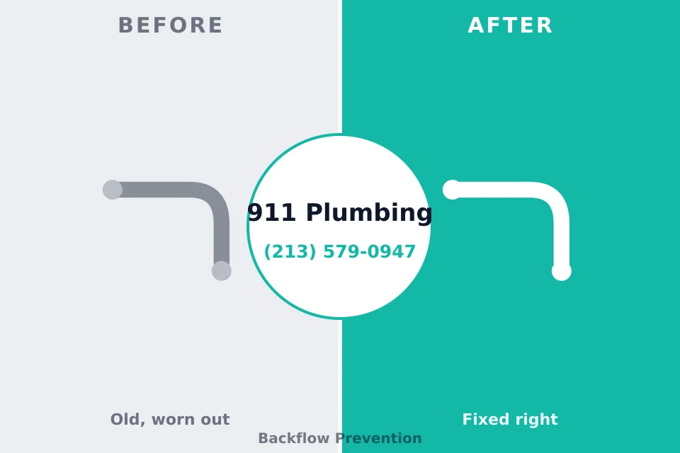 Before and after: plumbing repair Orchidlands Estates, HI
